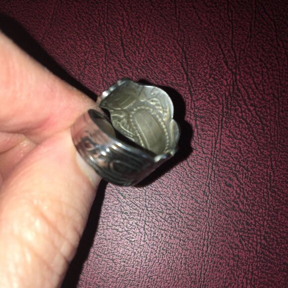 Stainless steel spoon ring size 6 - Picture 8 of 8